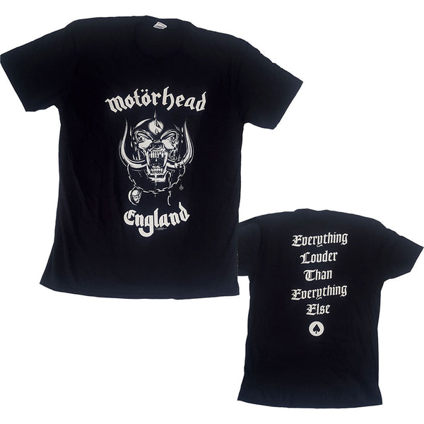 Motorhead | Official Band T-Shirt | England (Back Print)