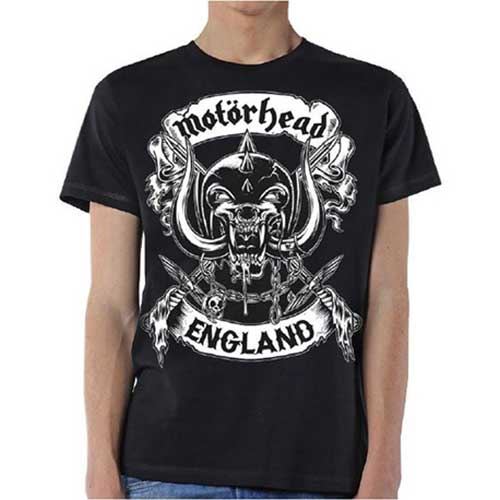 Motorhead | Official Band T-Shirt | Crossed Swords England Crest