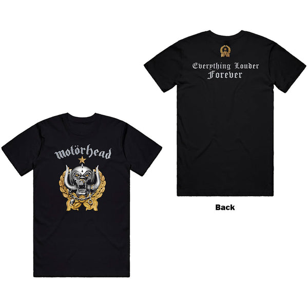 Motorhead | Official Band T-Shirt | Everything Louder Forever (Back Print)