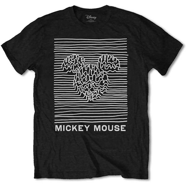 Disney | Official Band T-Shirt | Mickey Mouse Unknown Pleasures