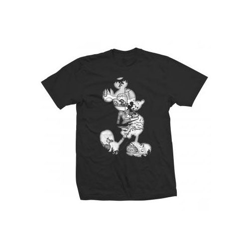 SALE Disney Unisex T-Shirt: Mickey Mouse Vintage Infill
