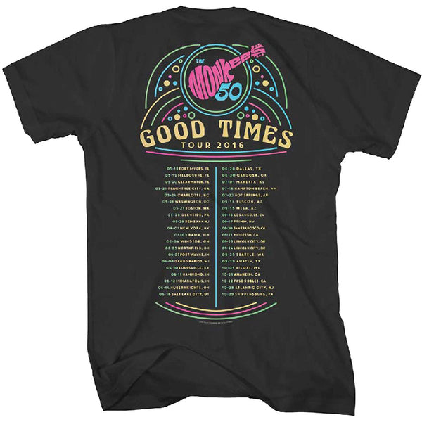 The Monkees | Official Band T-Shirt | Guitar Discography (Back Print)