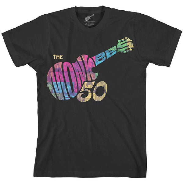 The Monkees | Official Band T-Shirt | Guitar Discography (Back Print)