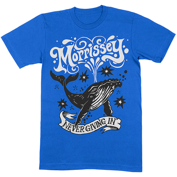 Morrissey | Official Band T-Shirt | Never Giving In/Whale