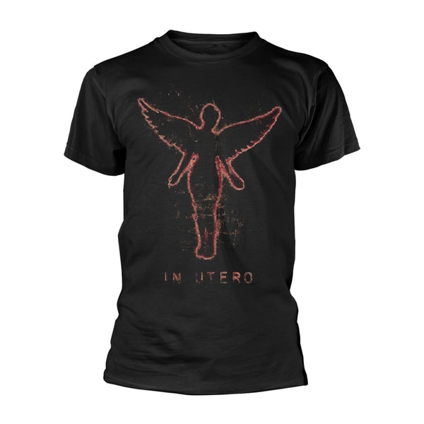 Nirvana | Official Band T-shirt | In Utero F&B Men (Black) (back print)