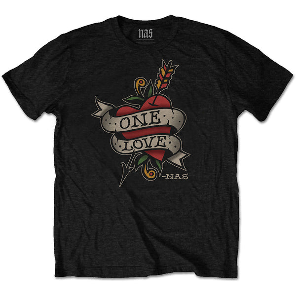 Nas | Official Band T-Shirt | Love Tattoo
