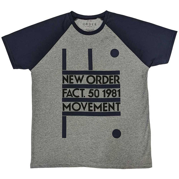 New Order | Official Band Raglan T-Shirt | Movement