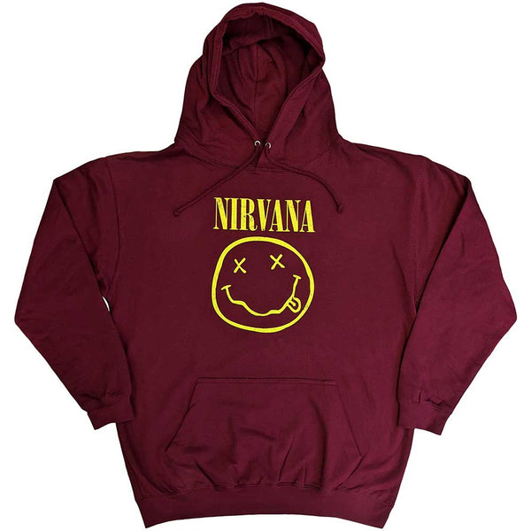 Nirvana | Official Band Hoodie | Yellow Happy Face