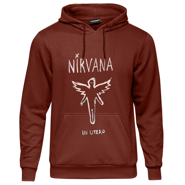 Nirvana Unisex Pullover Hoodie: In Utero Outline