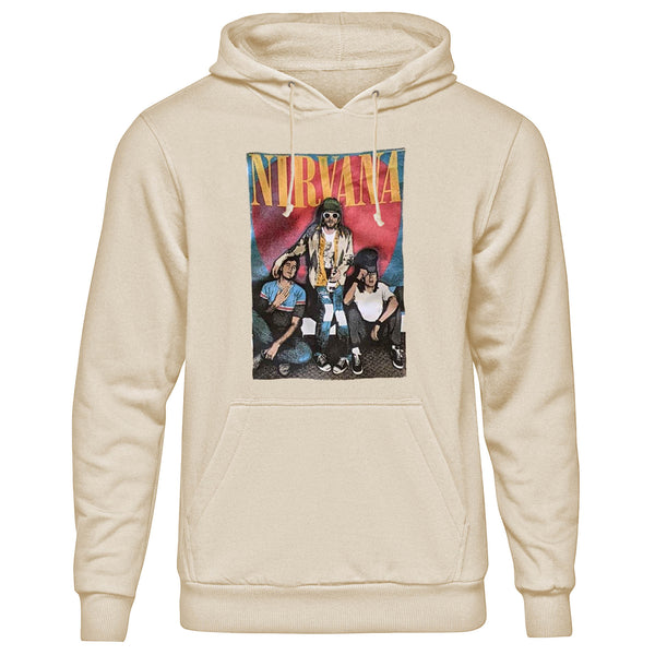 Nirvana Unisex Pullover Hoodie: Trapper Hat Mono Logo