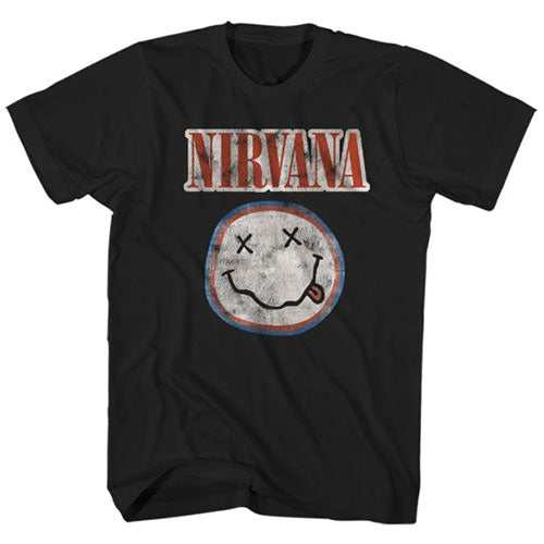 Nirvana | Official Band T-Shirt | Distressed Logo