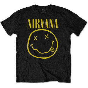 Nirvana Unisex Tee: Yellow Smiley