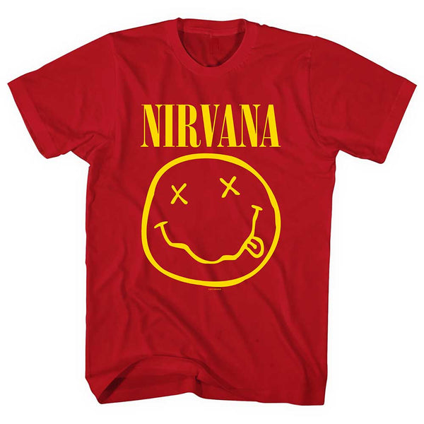 Nirvana | Official Band T-Shirt | Yellow Happy Face