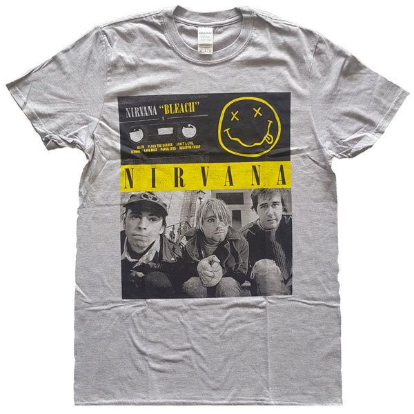 Nirvana | Official Band T-Shirt | Bleach Cassettes