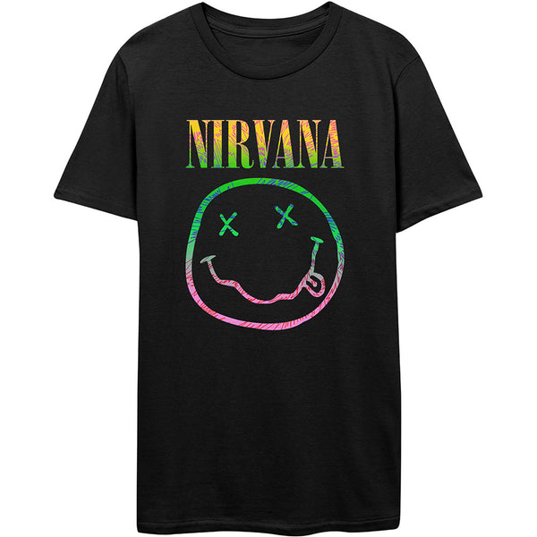 Nirvana | Official Band T-Shirt | Sorbet Ray Happy Face