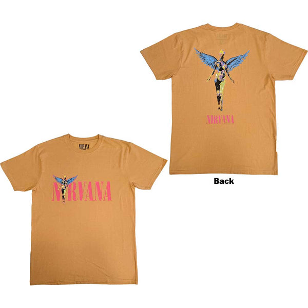 Nirvana | Official Band T-shirt | In Utero Angel (Back Print)