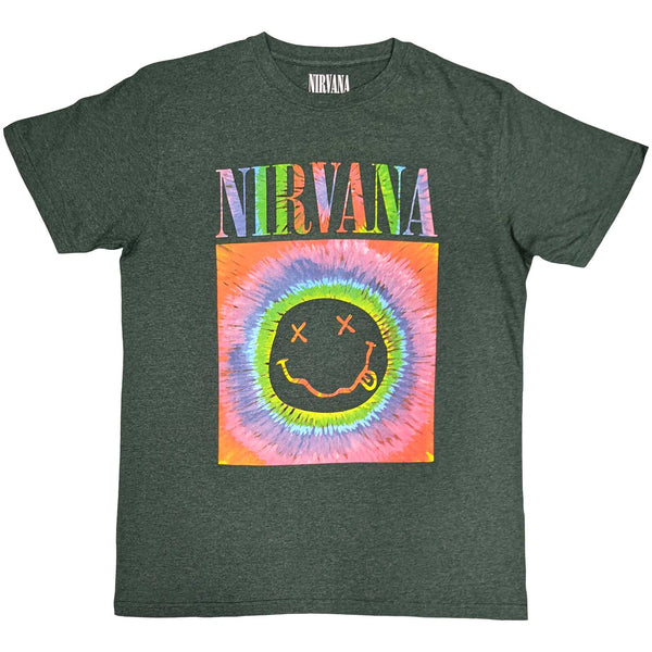 Nirvana | Official Band T-Shirt | Happy Face Glow Box