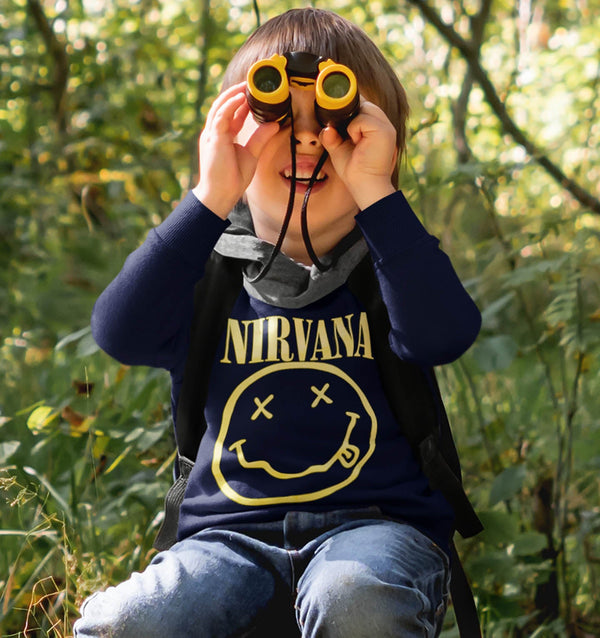 Nirvana Kids Sweatshirt: Yellow Happy Face