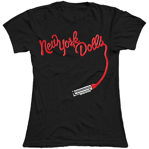 SALE | New York Dolls  | Official Ladies T-shirt | Lipstick Logo