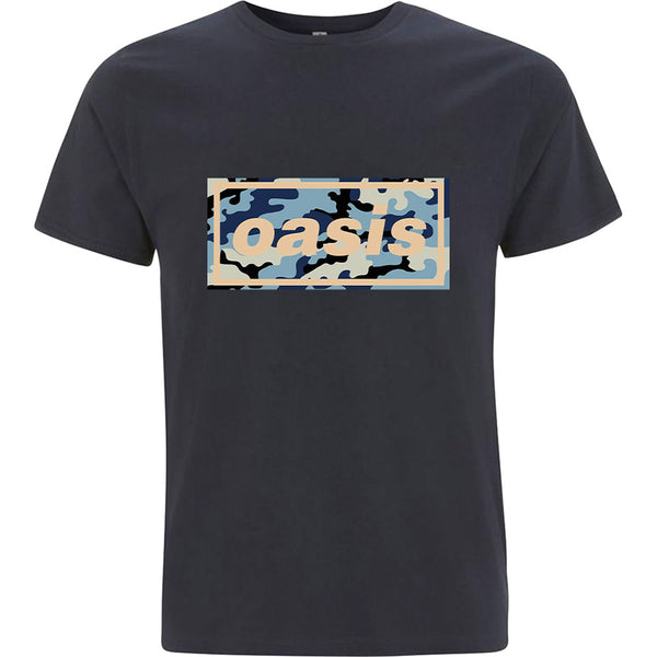 Oasis | Official Band T-Shirt | Camo Logo
