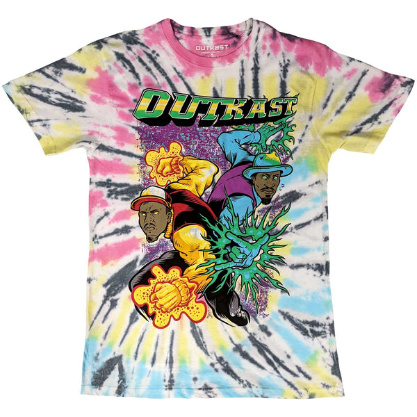 Outkast Unisex T-Shirt: Superheroes (Wash Collection)