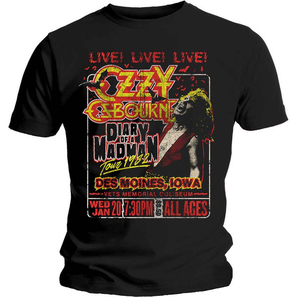 Ozzy Osbourne | Official Band T-Shirt | Diary of a Madman Tour