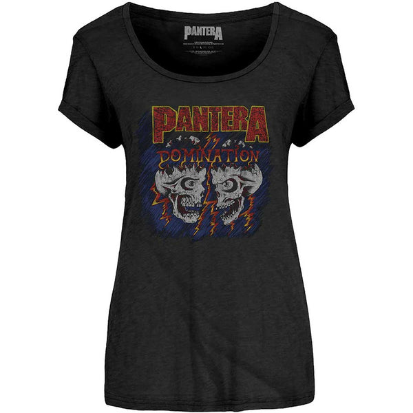 Pantera Ladies T-Shirt: Domination (Scoop Neck)