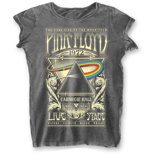 Pink Floyd Ladies T-Shirt: Carnegie Hall (Burn Out)