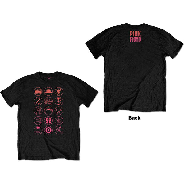 Pink Floyd | Official Band T-Shirt | Symbols (Back Print)