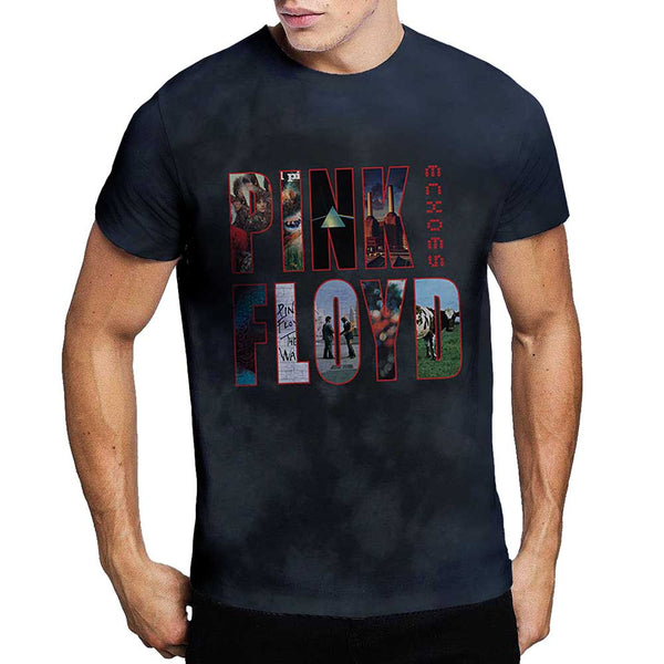 Pink Floyd | Official Band T-Shirt | Echoes Album Montage (Dip-Dye)