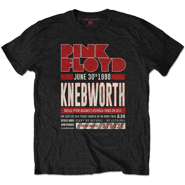 Pink Floyd | Official Band T-Shirt | Knebworth '90 Red