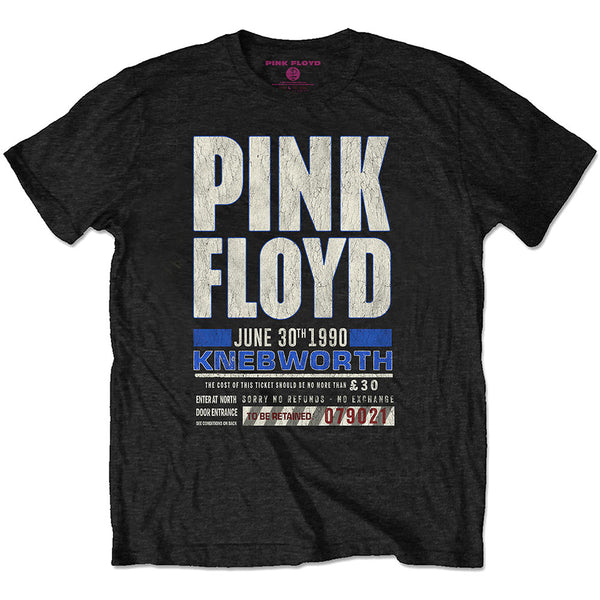 Pink Floyd | Official Band T-Shirt | Knebworth '90 Red (Small)