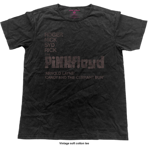 Pink Floyd Unisex Fashion T-Shirt: Arnold Layne Demo (Vintage Finish)