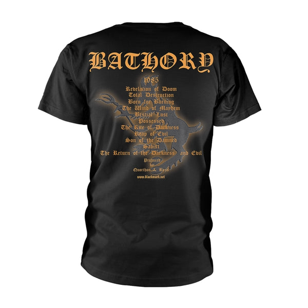 Bathory Unisex T-shirt: The Return... 2017 (back print)