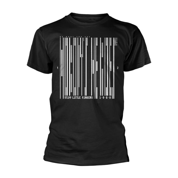 Stiff Little Fingers Unisex T-shirt: Barcode (Black)