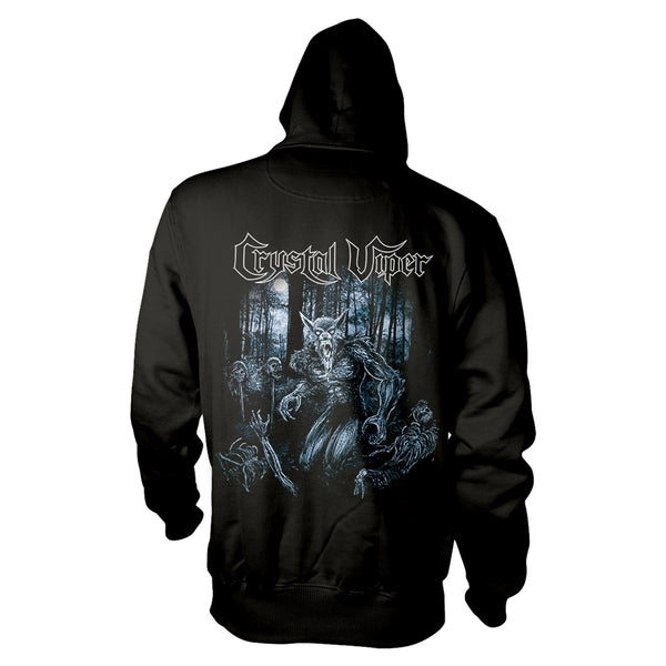 Crystal Viper Unisex Hoodie: Wolf & The Witch (back print)