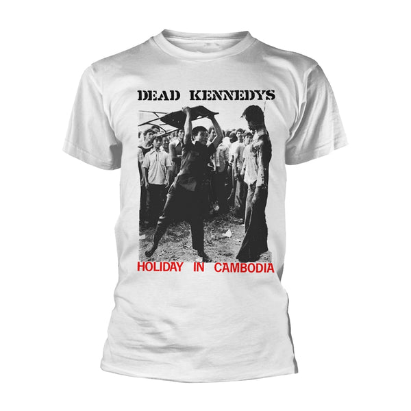 Dead Kennedys Unisex T-shirt: Holiday In Cambodia (White)