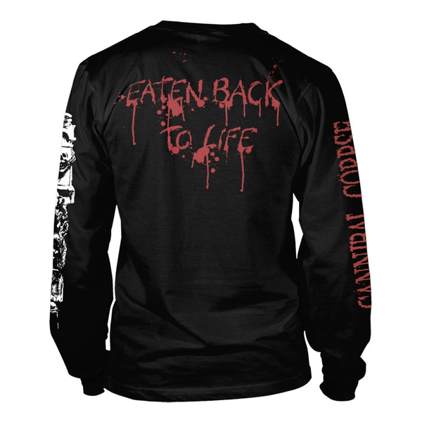 Cannibal Corpse Unisex Long Sleeved T-shirt: Eaten Back To Life (back print)