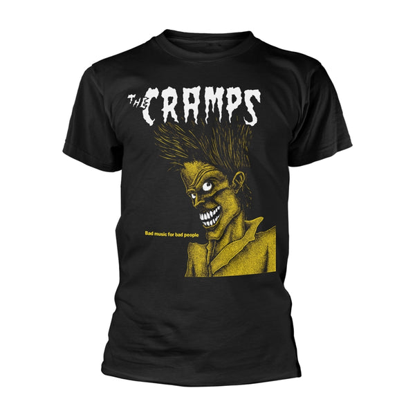 The Cramps Unisex T-shirt: Bad Music For Bad People (Black)