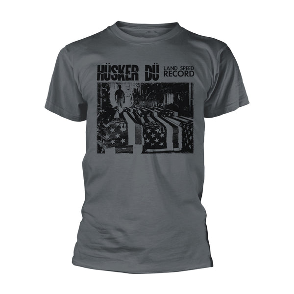 Husker Du Unisex T-shirt: Land Speed Record (Charcoal)