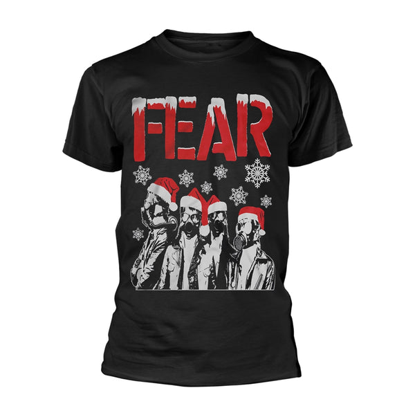 Fear Unisex T-shirt: Gas Mask Santas
