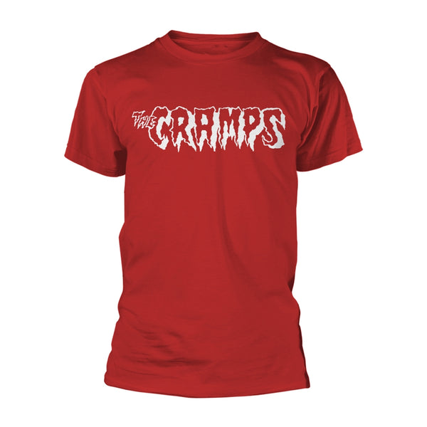 The Cramps Unisex T-shirt: Logo - White (Red)