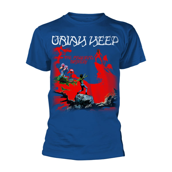 Uriah Heep Unisex T-shirt: The Magicians Birthday (Blue)