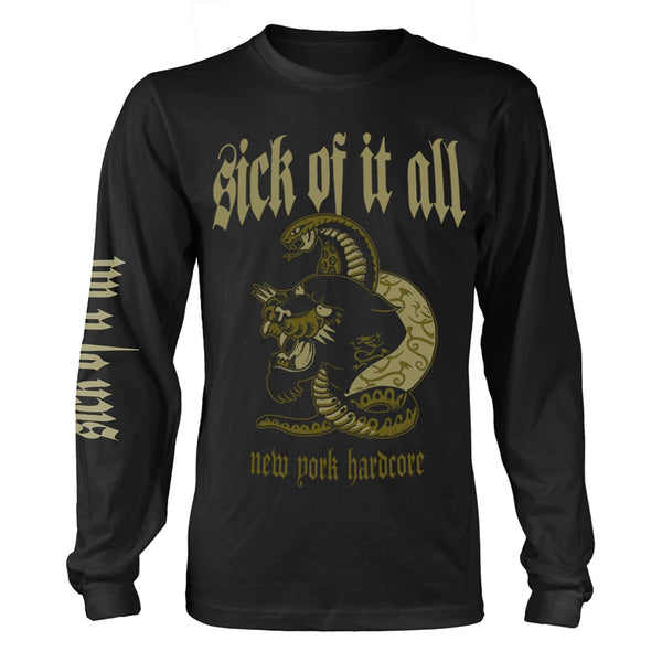 Sick Of It All Unisex Long Sleeved T-shirt: Panther