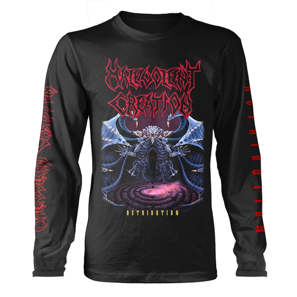 Malevolent Creation Unisex Long Sleeved T-Shirt :Retribution