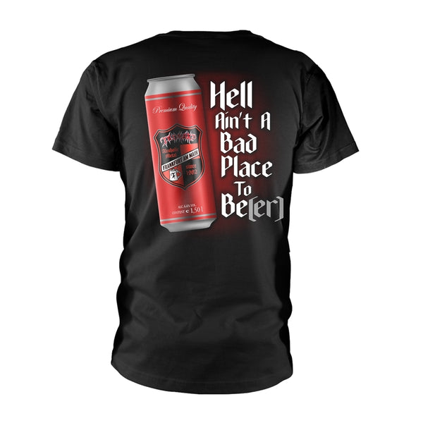 Tankard Unisex T-shirt: Hell Aint A Bad Place (back print)