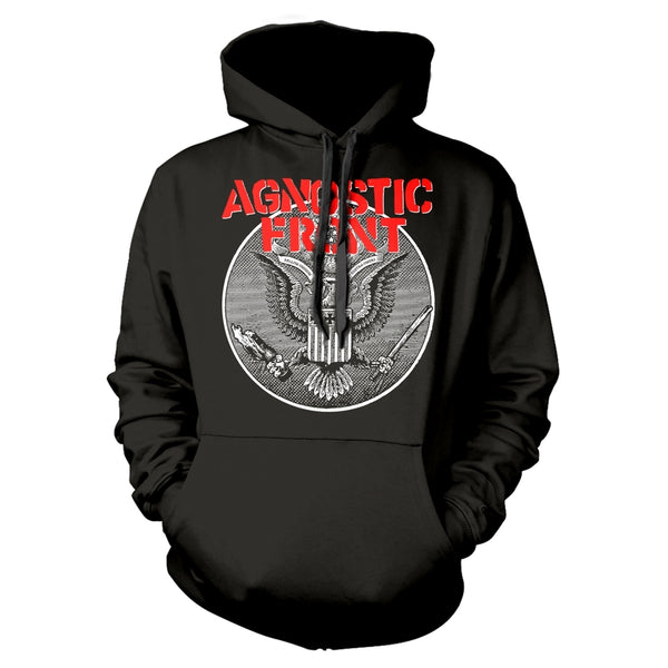 Agnostic Front Unisex Hoodie: Against All Eagle (back print)