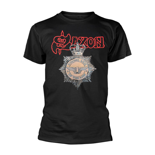 Saxon Unisex T-shirt: Strong Arm Of The Law