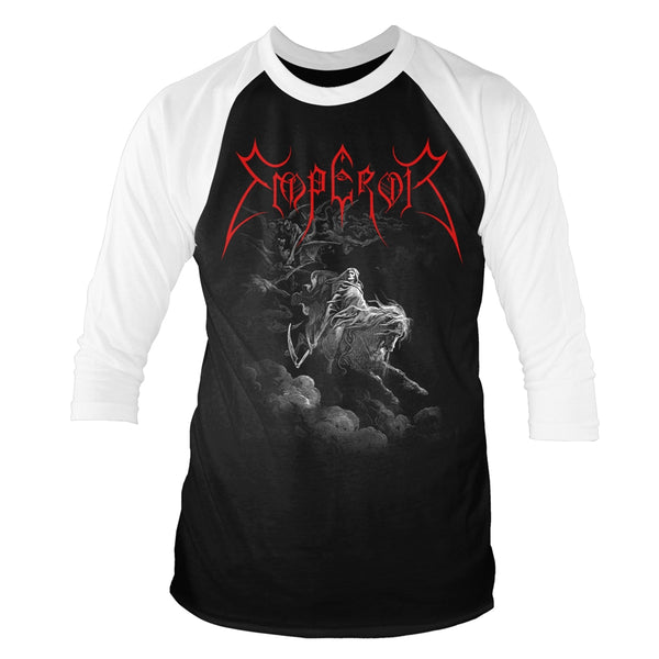 Emperor Unisex Raglan T-shirt: Rider (Black/White)
