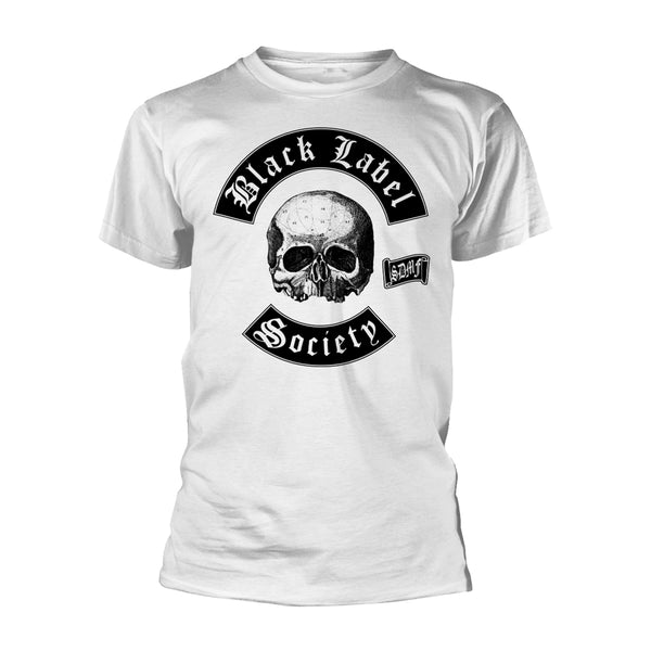 Black Label Society Unisex T-shirt: Skull Logo (White)